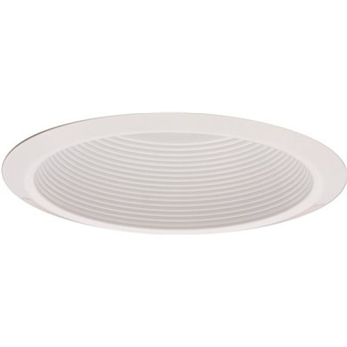 Lithonia Lighting 6 in. Recessed Incandescent Full Reflector White Baffle Trim Deep Narrow Flange (6-Pack)