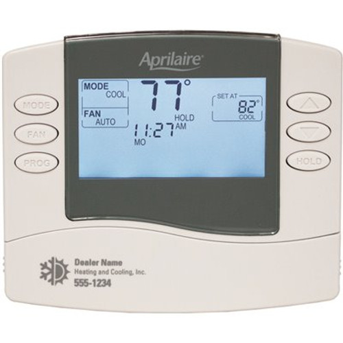 AprilAire 5/2 or 5/1 1-Day Single-Stage 1H/1 Deg.C Programable Thermostat