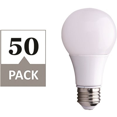 Simply Conserve 60-Watt Equivalent JA8 Compliant A19 Dimmable LED Light Bulb, 2700K Soft White, 50-pack