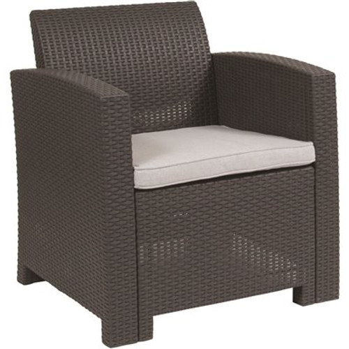 Carnegy Avenue Wood Outdoor Dining Chair in Dark Gray