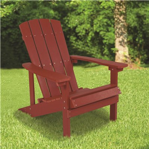 Carnegy Avenue Wood Outdoor Dining Chair in Red