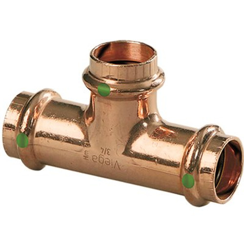 Viega 1-1/2 in. x 1 in. x 1 in. Copper Tee