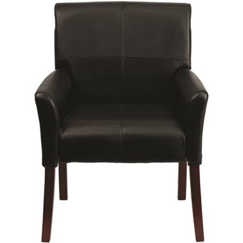 Flash Furniture Black Leather Side Chair Flash Furniture Black Leather Side Chair