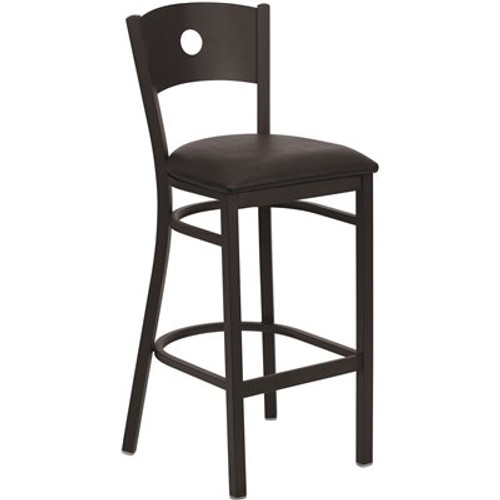 Carnegy Avenue 31 in. Black Vinyl Seat/Black Metal Frame Bar Stool Carnegy Avenue 31 in. Black Vinyl Seat/Black Metal Frame Bar Stool