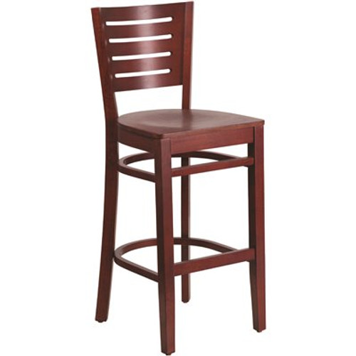 Carnegy Avenue 29.25 in. Mahogany Wood Seat/Mahogany Wood Frame Bar Stool Carnegy Avenue 29.25 in. Mahogany Wood Seat/Mahogany Wood Frame Bar Stool
