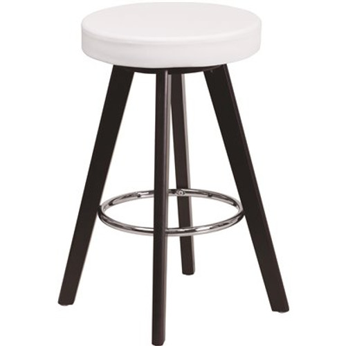 Carnegy Avenue 24.25 in. White Bar Stool