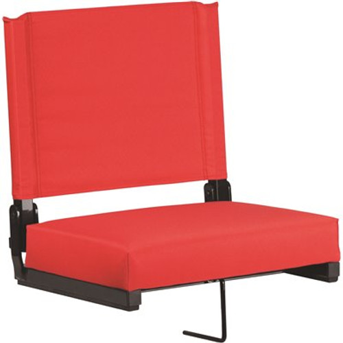 Carnegy Avenue Red Metal Folding Lawn Chair