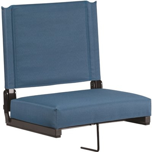 Carnegy Avenue Teal Metal Folding Lawn Chair