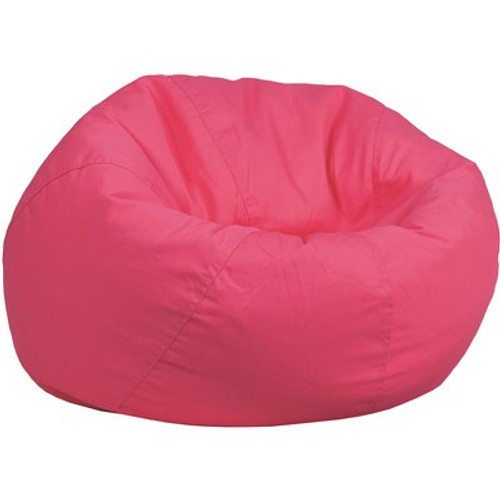 Flash Furniture Hot Pink Fabric Bean Bag Chair