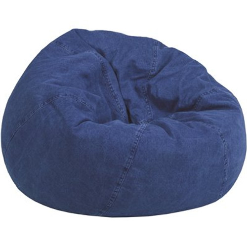 Flash Furniture Denim Fabric Bean Bag Chair