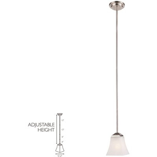 Design House Torino 1-Light Satin Nickel Mini Pendant