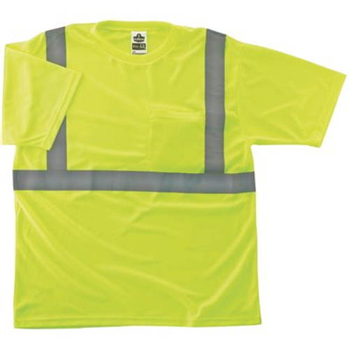 Ergodyne GloWear Large Hi Vis Lime Type R Class 2 T-Shirt