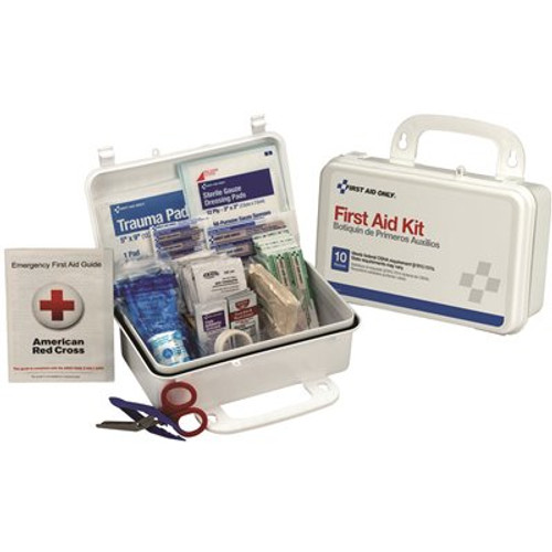 First Aid Only 10-Person Bulk Plastic First Aid Kit OSHA Compliant