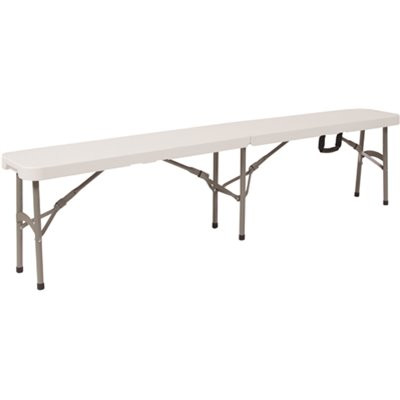 Carnegy Avenue 16.25 in. x 11 in. x 72 in. White Bench