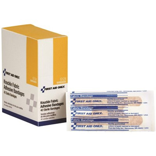 First Aid Only Adhesive Fabric Knuckle Bandages (40 per Box)