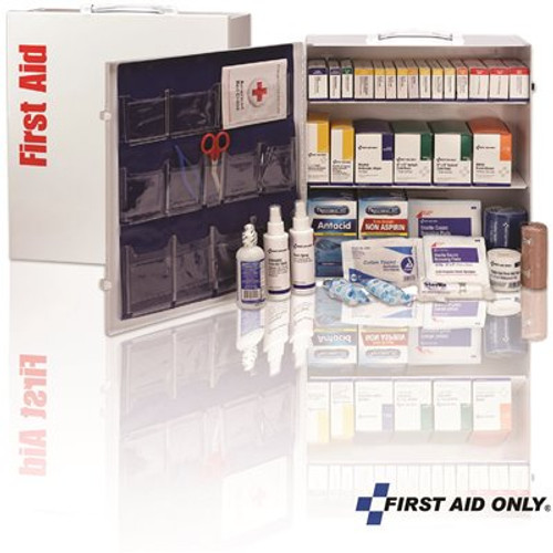 First Aid Only 75-Person 2-Shelf Cabinet 347-Piece First Aid Kit