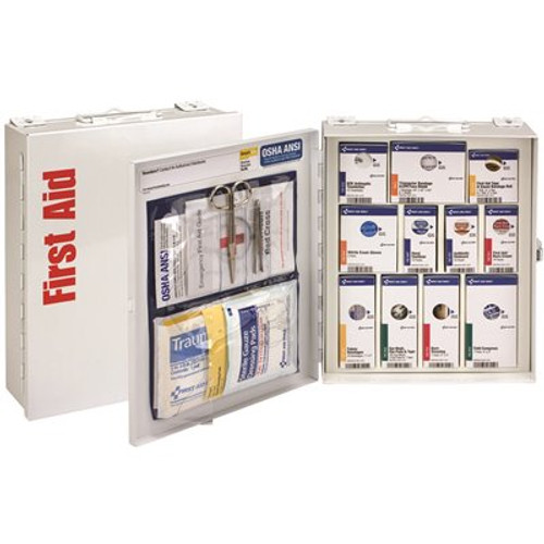 First Aid Only 25-Person Medium Metal SmartCompliance Cabinet, ANSI Compliant
