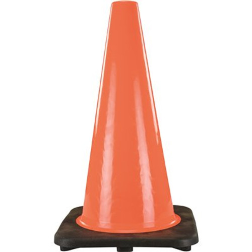 18 in. Orange PVC Traffic Cone