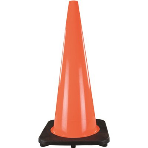 28 in. Orange PVC Traffic Cone
