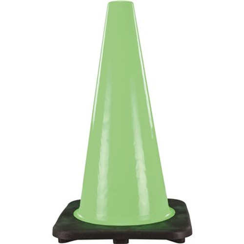 18 in. Green PVC Plus Cone