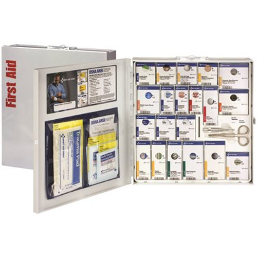 First Aid Only 50-Person Large Metal SmartCompliance Cabinet, ANSI Compliant