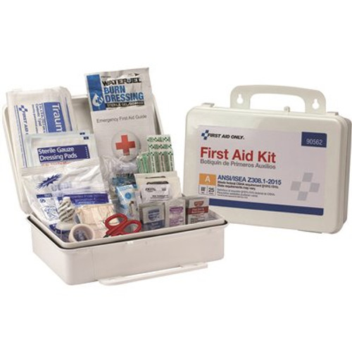 First Aid Only 25-Person Bulk Plastic First Aid Kit, ANSI Compliant