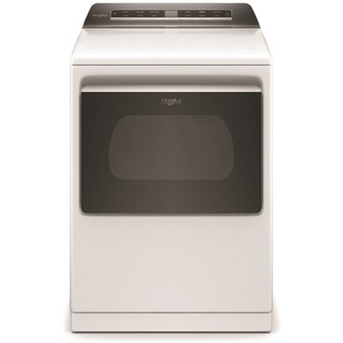 Whirlpool 7.4 cu. ft. 240-Volt Smart White Electric Dryer with AccuDry System and Steam Refresh, ENERGY STAR