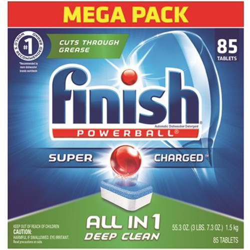 Finish Powerball 0.7 oz. Dishwasher Detergent Tablets (85-Count)