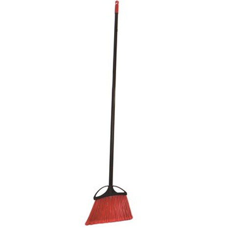 Alpine Industries 10 in. Red Indoor Outdoor Bristle Angle Broom ((3-Pack))