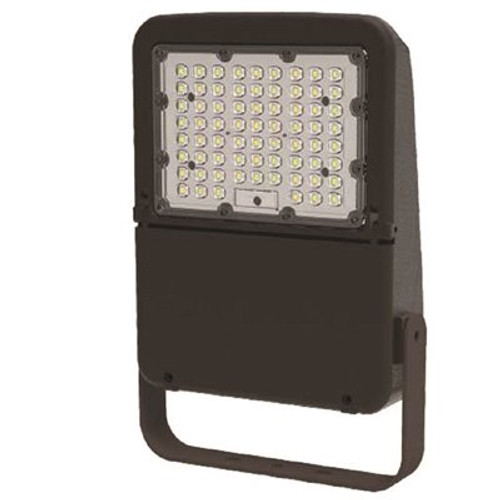 120-Volt to 277-Volt Yoke Mount Line Voltage Bronze Outdoor Integrated LED Large Landscape Flood Light, Daylight 5000K 120-Volt to 277-Volt Yoke Mount Line Voltage Bronze Outdoor Integrated LED Large Landscape Flood Light, Daylight 5000K