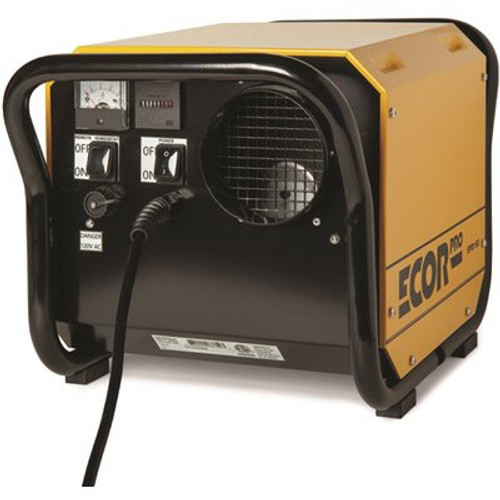 Ecor Pro 150 Pint Portable Industrial Desiccant Dehumidifier for Basement, Crawl Space, Whole House and Warehouses - Yellow