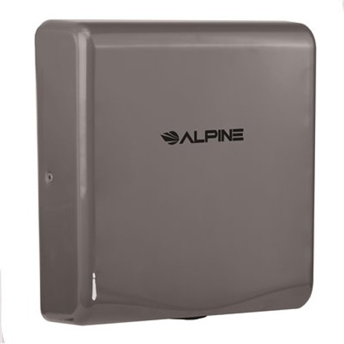 Alpine Industries Willow Commercial Gray Brushed Stainless Steel High Speed Automatic Electric Hand Dryer