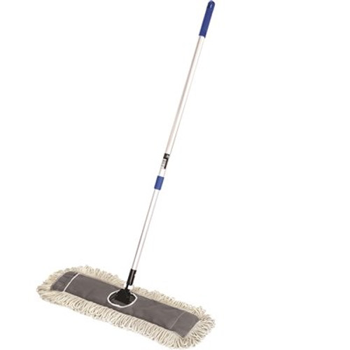 Alpine Industries 24 in. Cotton Dust Mop Set with Telescopic Handle