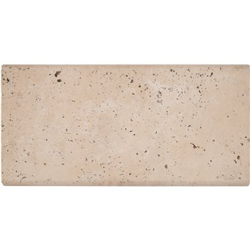 MSI Tuscany Scabas 2 in. x 12 in. x 24 in. Brushed Gold Travertine Pool Coping (40 Pieces/80 sq. ft./Pallet)