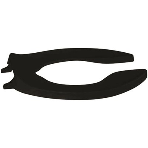 CENTOCO Elongated Open Front No Cover Commercial Toilet Seat in Black CENTOCO Elongated Open Front No Cover Commercial Toilet Seat in Black