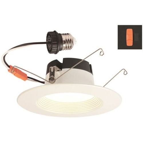 Westinghouse 5-6 in. Selectable Integrated LED Recessed Retrofit Step Baffle Trim