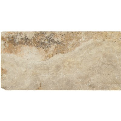 MSI 24 in. x 16 in. x 1.18 in. Porcini Tumbled Travertine Paver Tile (2.66 sq. ft.)