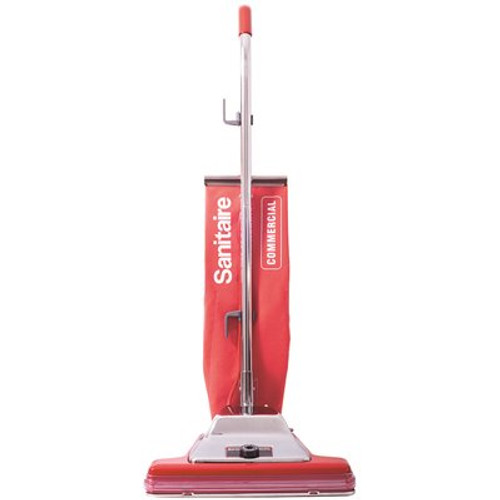 Sanitaire Tradition 16 in. Bagless Corded Standard Filtration Carpet Red Commercial Upright Vacuum Cleaner