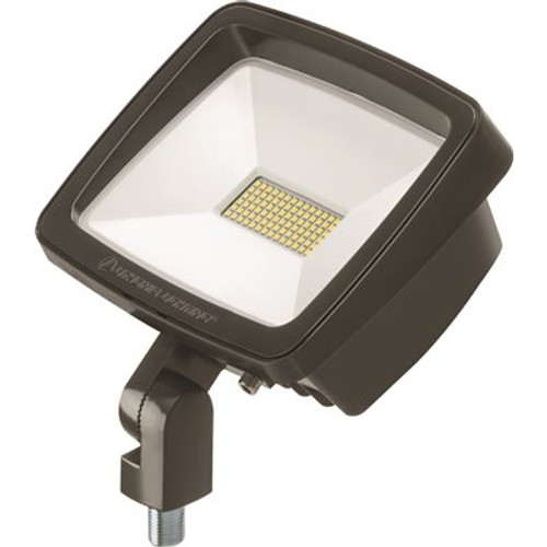 Lithonia Lighting Contractor Select TFX4 296-Watt Bronze Slipfitter Mount Outdoor Integrated LED Flood Light 4000K