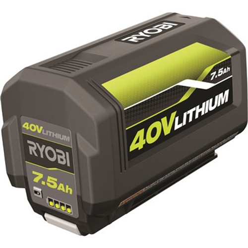 RYOBI 40V Lithium-Ion 7.5 Ah High Capacity Battery RYOBI 40V Lithium-Ion 7.5 Ah High Capacity Battery