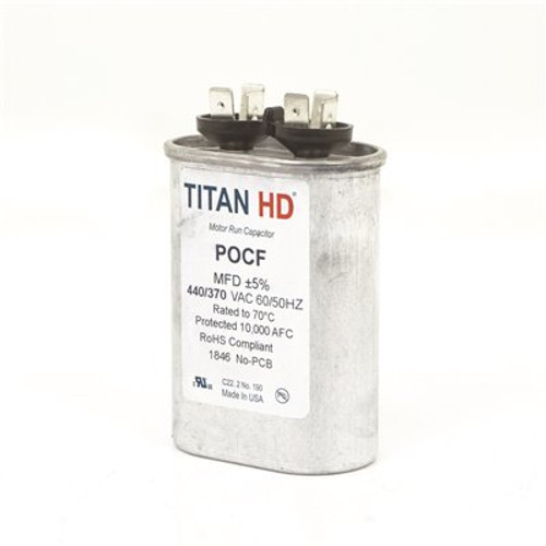TITAN HD 15 MFD 440/370-Volt Oval Run Capacitor