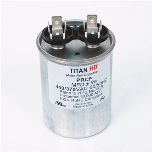 TITAN HD 12.5 MFD 440/370-Volt Round Run Capacitor