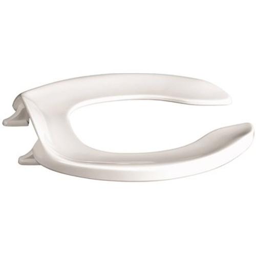 CENTOCO Round Open Front No Cover Heavy-Duty Toilet Seat in White