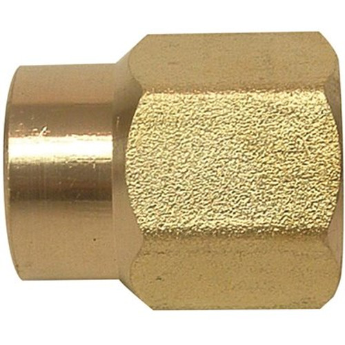Everbilt 3/4 in. x 1/2 in. Brass Coupling (10-Pack)