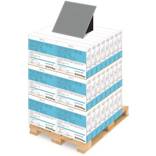 TopTile Blue 2 ft. x 2 ft. Perforated Metal Ceiling Tiles (1-Pallet of 40 cases) TopTile Blue 2 ft. x 2 ft. Perforated Metal Ceiling Tiles (1-Pallet of 40 cases)
