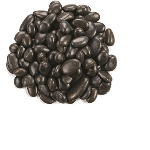 MSI Black Polished Pebbles 0.5 cu. ft . per Bag (0.25 in. to 0.75 in.) Bagged Landscape Rock (55 bags / Covers 22.5 cu. ft.)