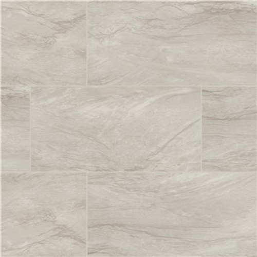 MSI Hillside Gray 12 in. x 24 in. Matte Porcelain Stone Look Floor and Wall Tile (16 sq. ft./Case)