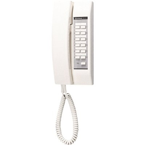 AIPHONE TD-H Series Surface Mount 1-Channel 12-Call Master Station Handset Intercom with Station-Select Break-In Call, White