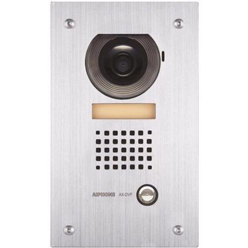 AIPHONE AX Series Flush Mount 1-Channel Color Video Door Station Intercom with Vandal, Weather Resistant, Stainless Steel