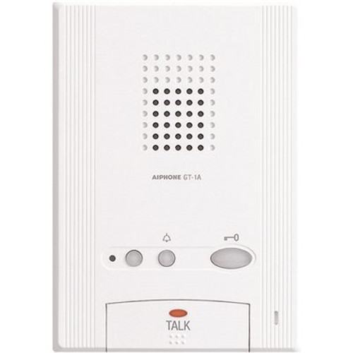 AIPHONE GT Series Surface Mount 1-Channel Tenant Station Intercom with Door Release, White